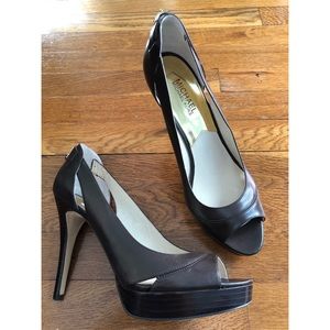 Michael Kors Hamilton Open Toe Platform Heel